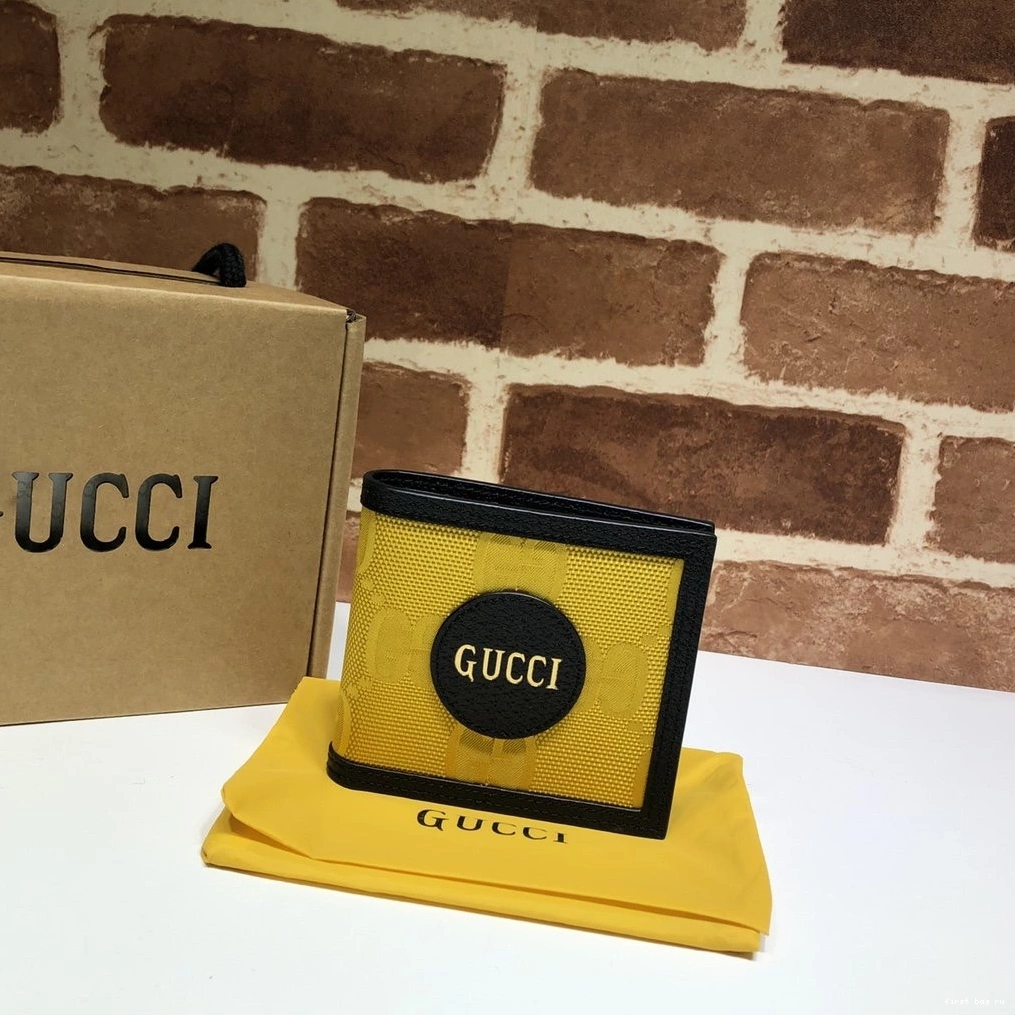 First bag ru wallet billfold The GUCCI Grid Off 0811